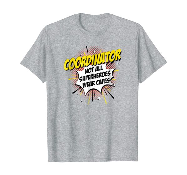 

coordinator superhero comic superpower gift shirt, White;black