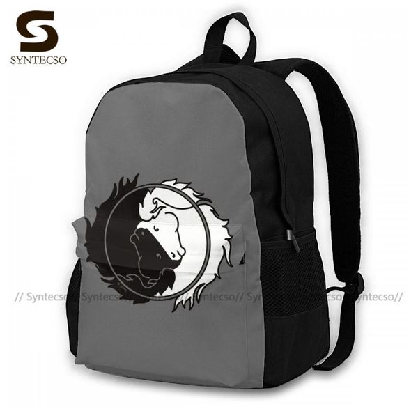 

pony backpacks unusual polyester camping backpack tourist pattern bags