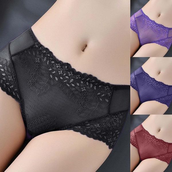 

two-piece suits lace panties women high waist plus size female underwear bulift lingerie seamless briefs underpants breech
