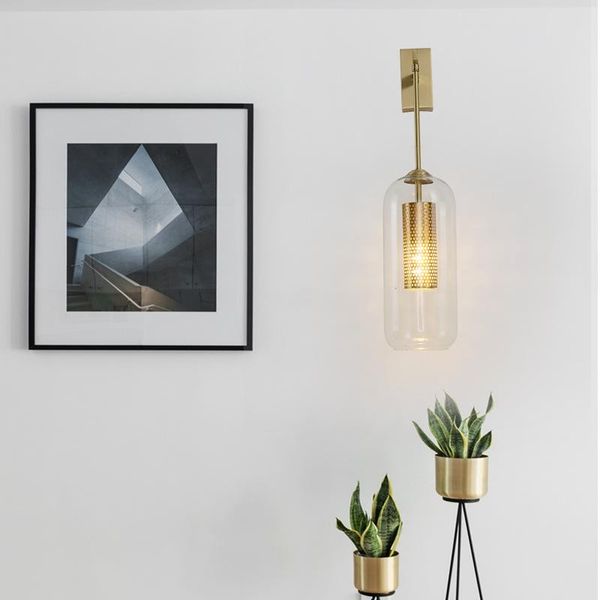 

wall lamps 220v metal net shade lamp for kitchen living room bedroom bedside restaurant aisle corridor light