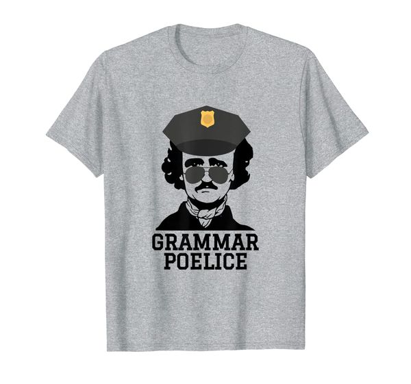 

English Teacher Gift Shirt Grammar Police Funny Poe T-shirt, Mainly pictures
