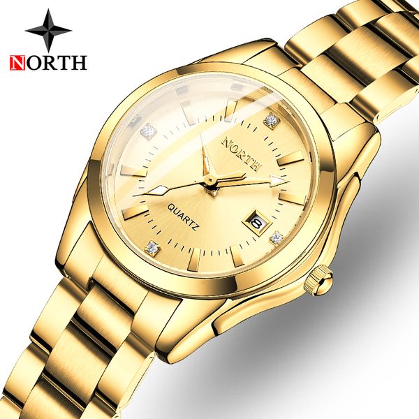 

north women watch brand luxury fashion casual sport waterproof quartz date clock female wrist watch ladies relgio feminino, Silver