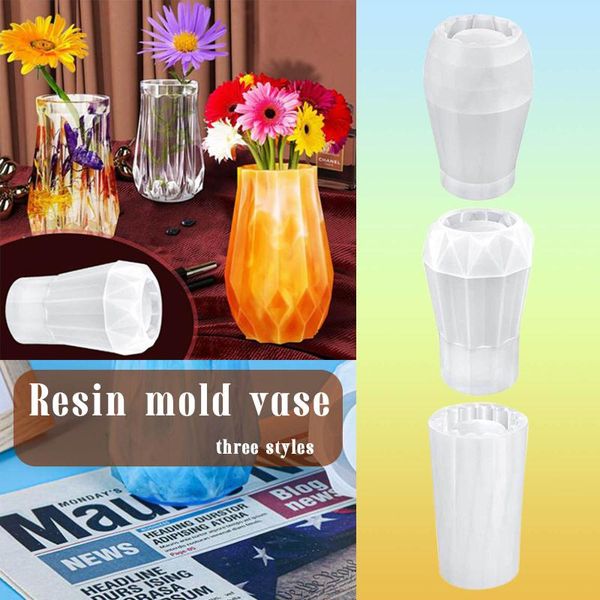 

other arts and crafts 3 type vases silicone mold concrete flower pot vase resin casting molds for diy home decorative flowerpot mould