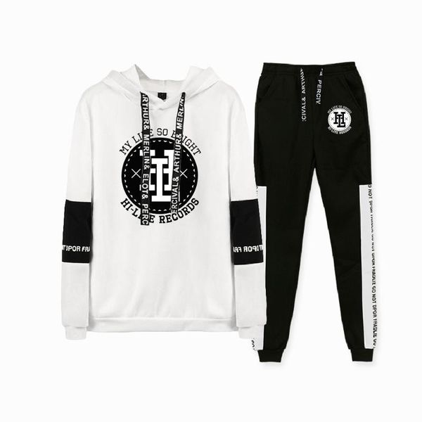 

men's hoodies & sweatshirts ape hoodie tracksuit two piece set hoodie+sweatpants women sets harajuku streetwear hip hop fashion, Black