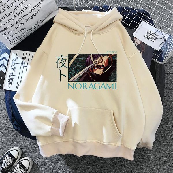 

men's hoodies & sweatshirts noragami japanese anime yato men/women kawaii cartoon winter warm clothing funny harajuku sweatshhir, Black