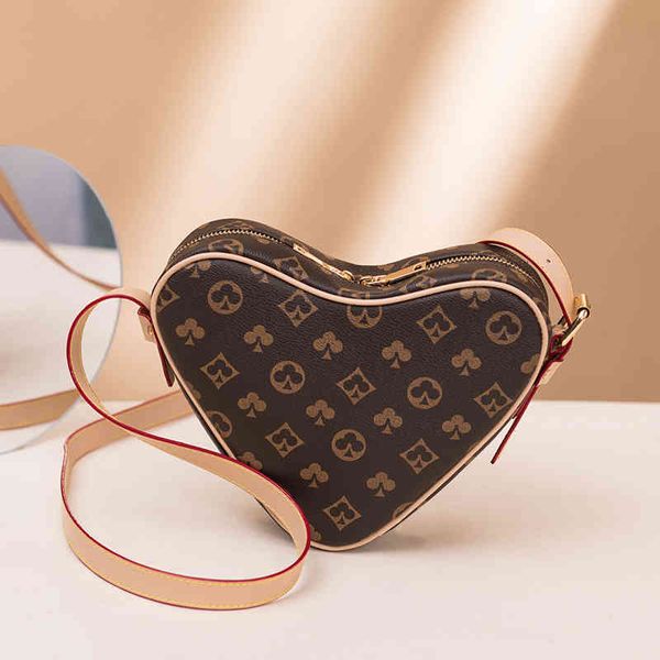 

handbag 2021 autumn love diagonal mobile phone cosmetics women's shoulder, Black;red