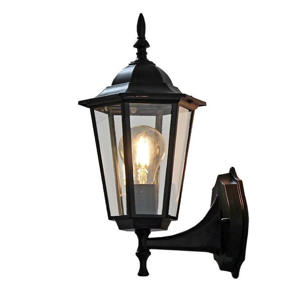 

american black retro wall lamp modern courtyard balcony aisle corridor living room bedroom waterproof outdoor lamps
