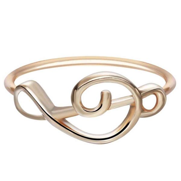 

lutaku treble clef jewelry charm music lover gift knuckle ring minimalist music note rings minimalist hipster g1125, Slivery;golden