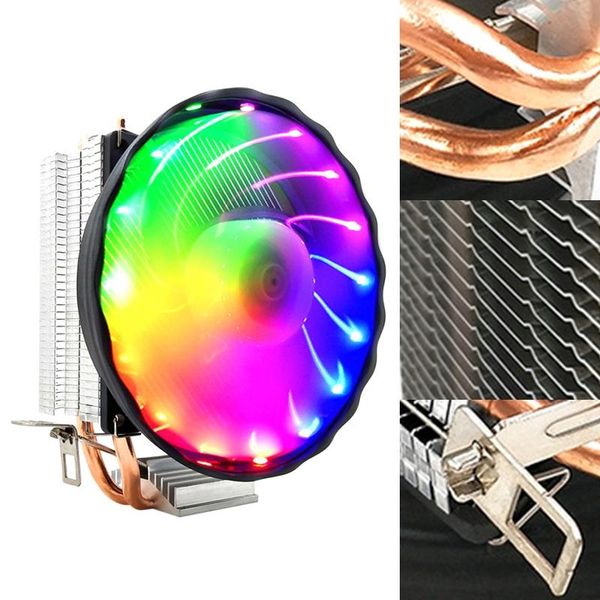 

fans & coolings dual heat pipe cooling fan deskcomputer cpu radiator multi-platform
