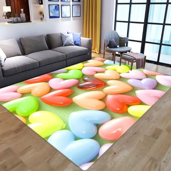 

carpets 3d valentine's day wedding decorate for living room bedroom carpet modern home hallway area rugs kids play tent mats