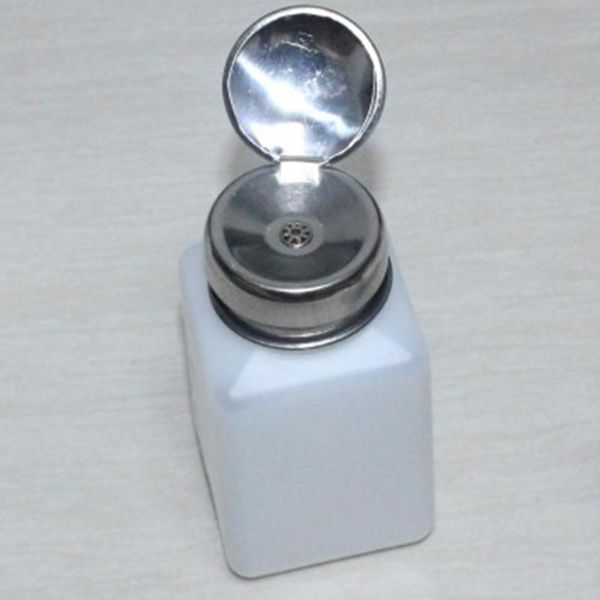 

storage bottles & jars portable 200ml nail art empty pump dispenser for polish liquid bottle tool
