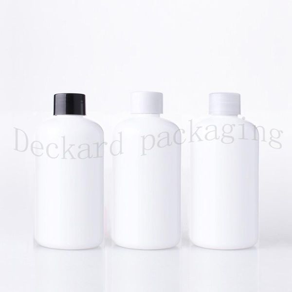 

storage bottles & jars 30pcs 250ml family capacity white color pet empty plastic cosmetic with screw cap, amber shampoo lotion bottle contai