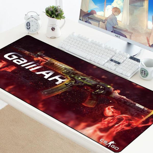 

mouse pads & wrist rests cs go gaming pad large non-slip keyboard mats hyper beast awp boyfriend gift overlock edge big xl