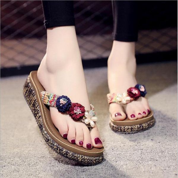 

slippers summer style e shoes women sandals shining good quality snake fashion casual solid flip flops, Black