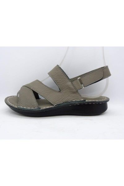 

sandals women's gray leather, Black