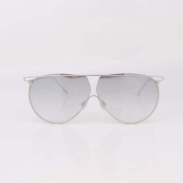 

sunglasses flat metal frame women silver mirrored lenses, White;black