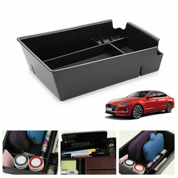 

car organizer 1 pcs storage box armrest console tray