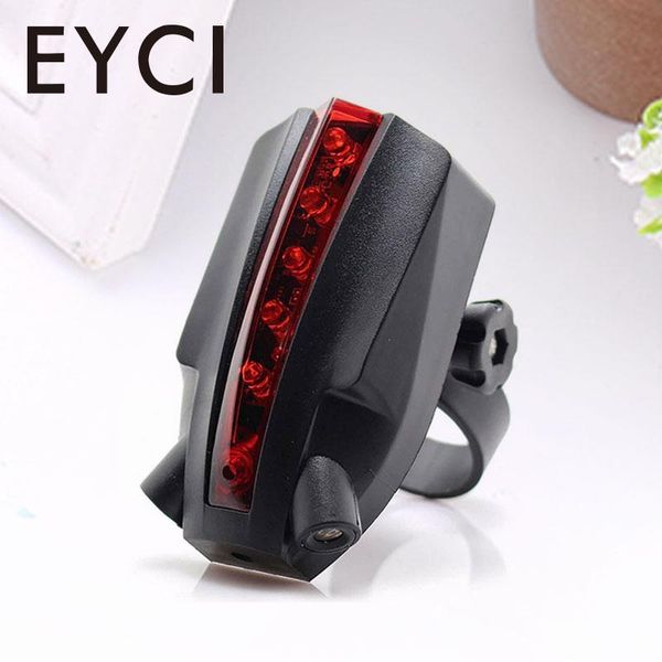 

bike lights bicycle rear lamp logo laser battery operation tail warming flashing
