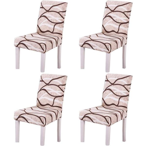 

chair covers 4pcs removable and washable striped restaurant cover / home decoration seat various styles