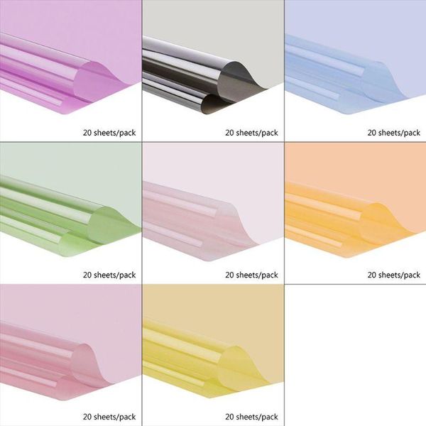 

20 sheets 23.6x23.6 inch two-color double sided golden flower wrapping paper