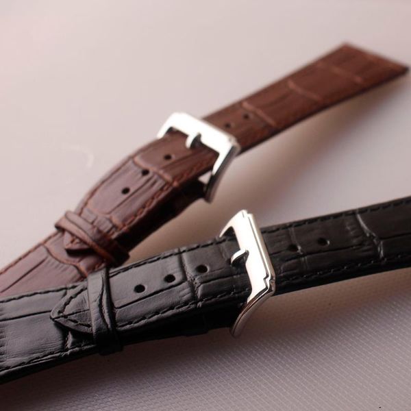 

watch bands for fm genuine leather watchband mens womens 26mm straps quick release pin spring bars thin bracelets fashion cowhide skin, Black;brown