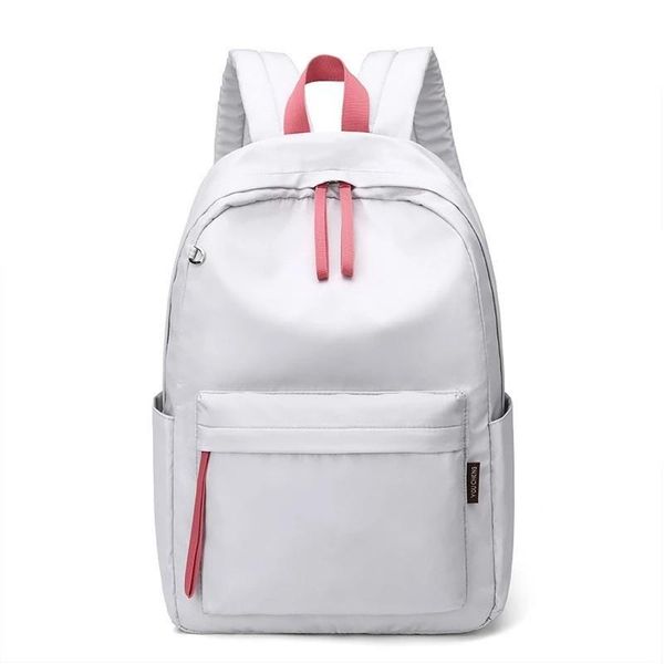 

backpack large capacity waterproof women solid school bag for student girl lapbagpack travel rucksack bookbag mochila