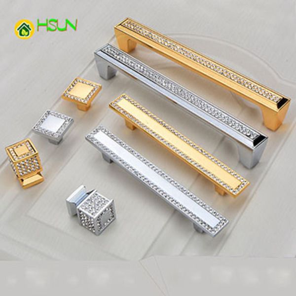 

crystal diamond handle aureate europe high-grade chest door ambry drawer handle sets diamond single hole handle