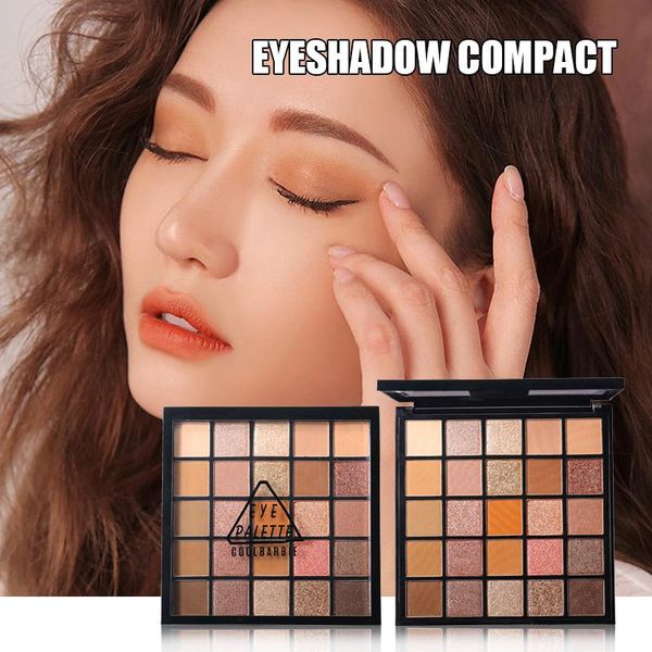 

eye shadow waterproof palette bright makeup 25 colors shiny cosmetics for girls and women mh88