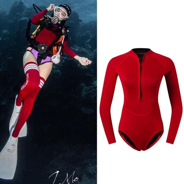

swim surf dive 2mm neoprene wetsuit long sleeve rash guard swimwear