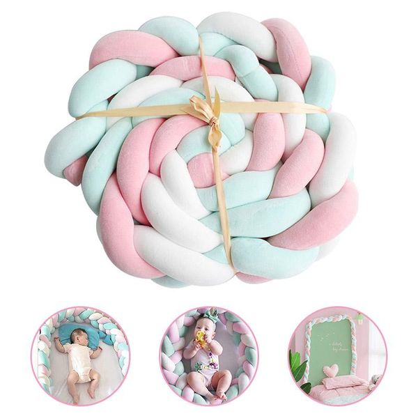 

3m newborn baby pillow cushion cot room infant knot things protector bumpers kids bed bumper bumpers crib protector pillow