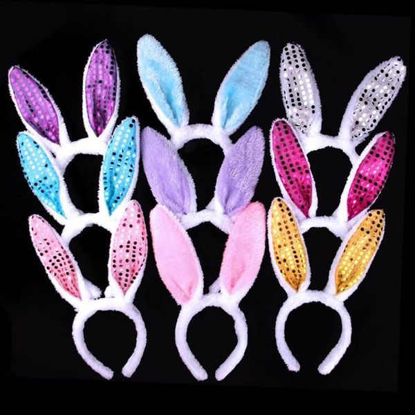 

party masks sequins fluffy ears headband for women girls headwear cosplay props dress halloween christmas