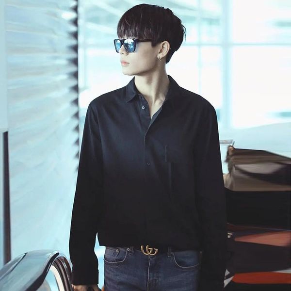 

men's casual shirts products in spring and summer 2021, White;black