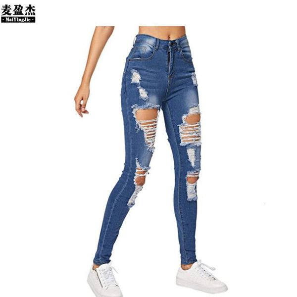 

summer fashion pencil small leg slim, Blue