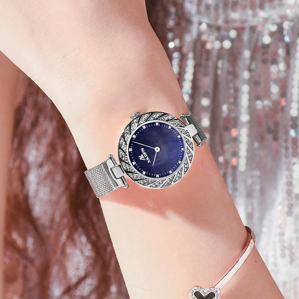 

wristwatches luxury crystal women bracelet watches brand fashion diamond ladies quartz watch steel female wristwatch montre femme relogi, Slivery;brown