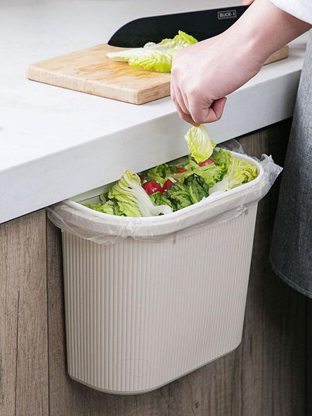

waste bins japanese kitchen trash can avoid nail wall hanging small wastebasket household cabinet door back there