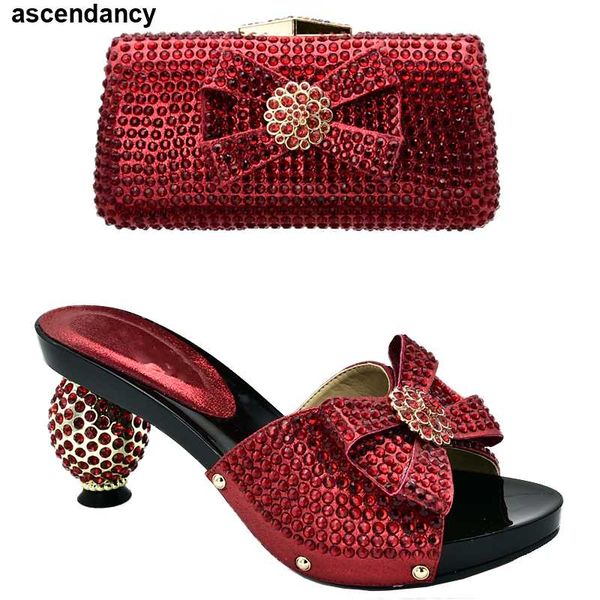 

dress shoes arrival italian shoe and bag set for party in women summer high heeled designer luxury 2021, Black