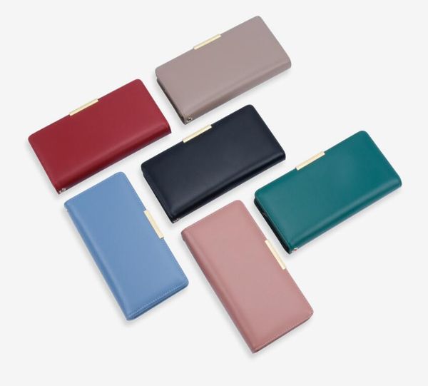 

wholesale women&#39s zipper bag fashion multi card clutch bags wallet, Red;black