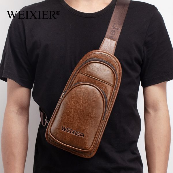 

straddle shoulder new fashion brand leisure trend large capacity chest men's bag