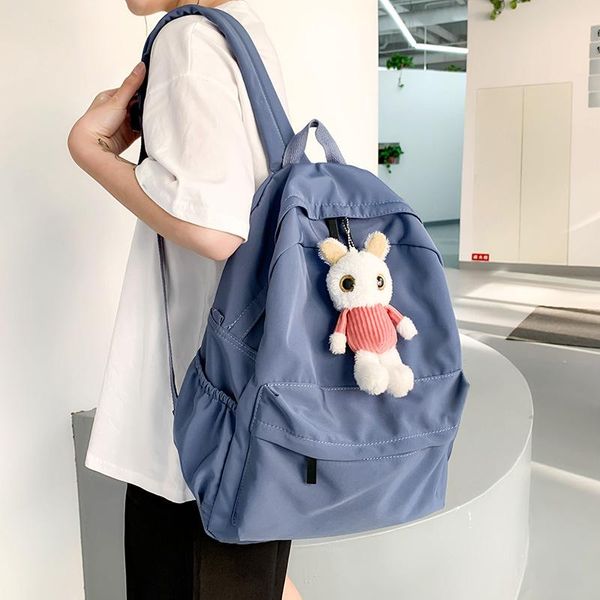 

school bags canvas for teenage girl backpack women schoolbag middle high university student bookbags college style