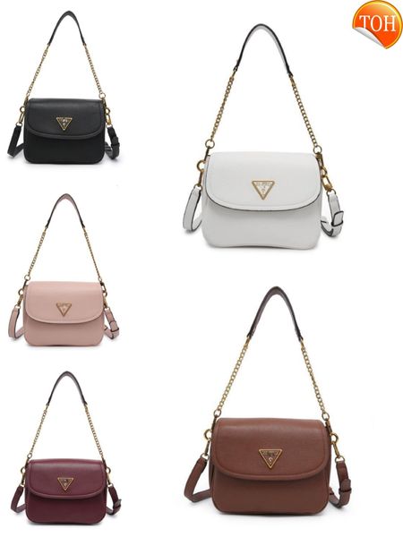 

leisure fashion niche high texture chain flap women's bag solid pu polyester