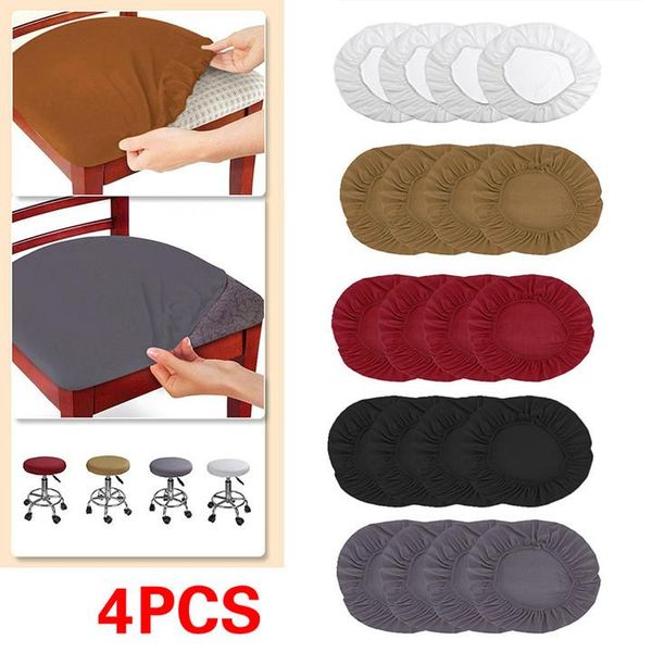 

chair covers 4pcs stretch elastic dining room seat protector universal removable washable cushion slipcover