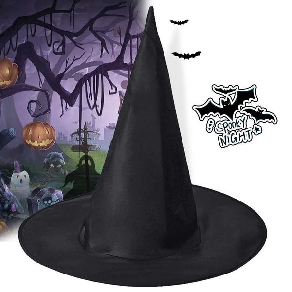 

1pcs/5pcs black witch hats masquerade wizard caps halloween party hat fancy drs decor