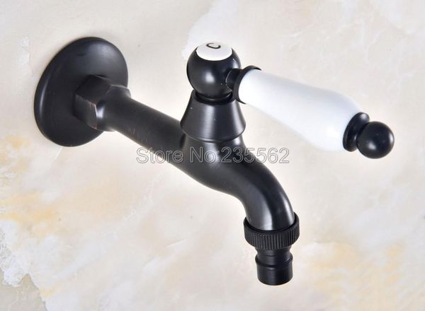

bathroom sink faucets black oil rubbed brass single ceramic handle laundry cold water tap and washing machine faucet /garden taps lav337