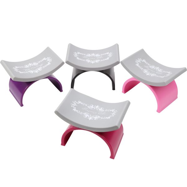 

fashion manicure hand rests u shape silicone armrest detachable 4 color nail tools for beauty salon