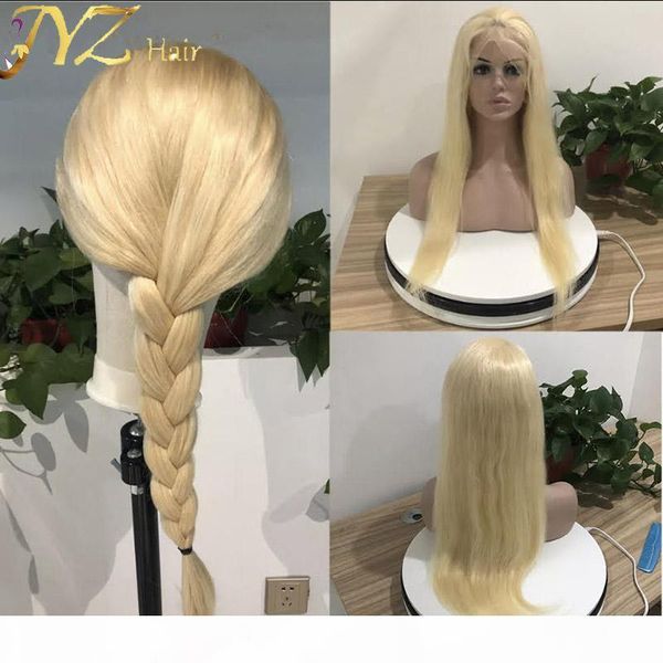 

full lace wigs human hair #613 blonde straight malaysian 13*4 lace front remy hair wigs for black women 8-20 inch wigs, Black;brown