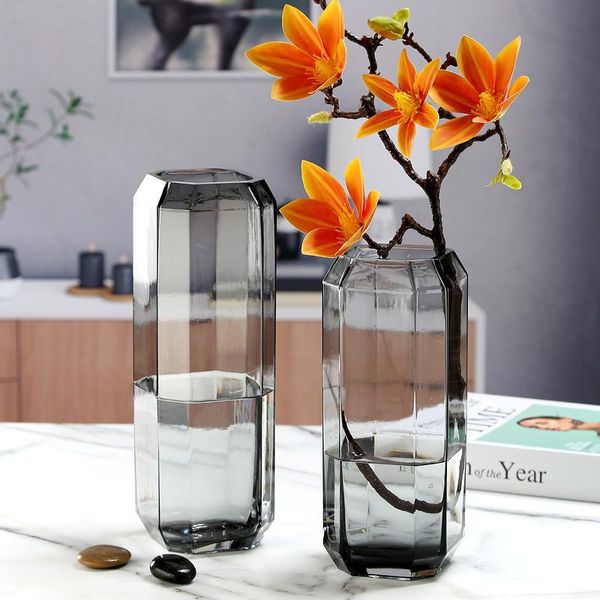 

vases exquisite vase decorative ornaments hydroponic simple flowers water bamboo creative deskglass home living room accessories