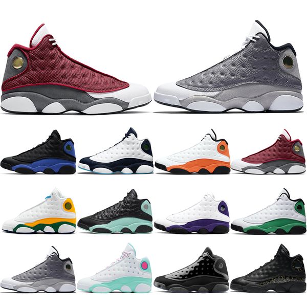 

2021 man basketball shoes 13s nice atmosphere grey aurora green cap and gown gold glitter hyper royal island lakers lucky obsidian playgroun