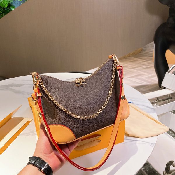 

boulogne croissant bag chain crossbody women baby 1828cm purse 5a top quality bag hotsale black khaki color