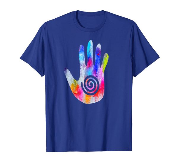 

watercolor art healing healer's hand lmt pt therapist gifts t-shirt, White;black