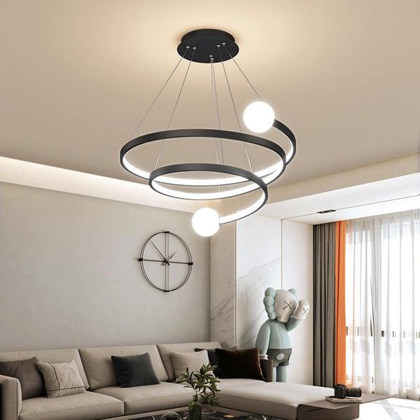 

pendant lamps gold/black led lights lighting for office dining living room kitchen lustre home deco modern lamp fixtures